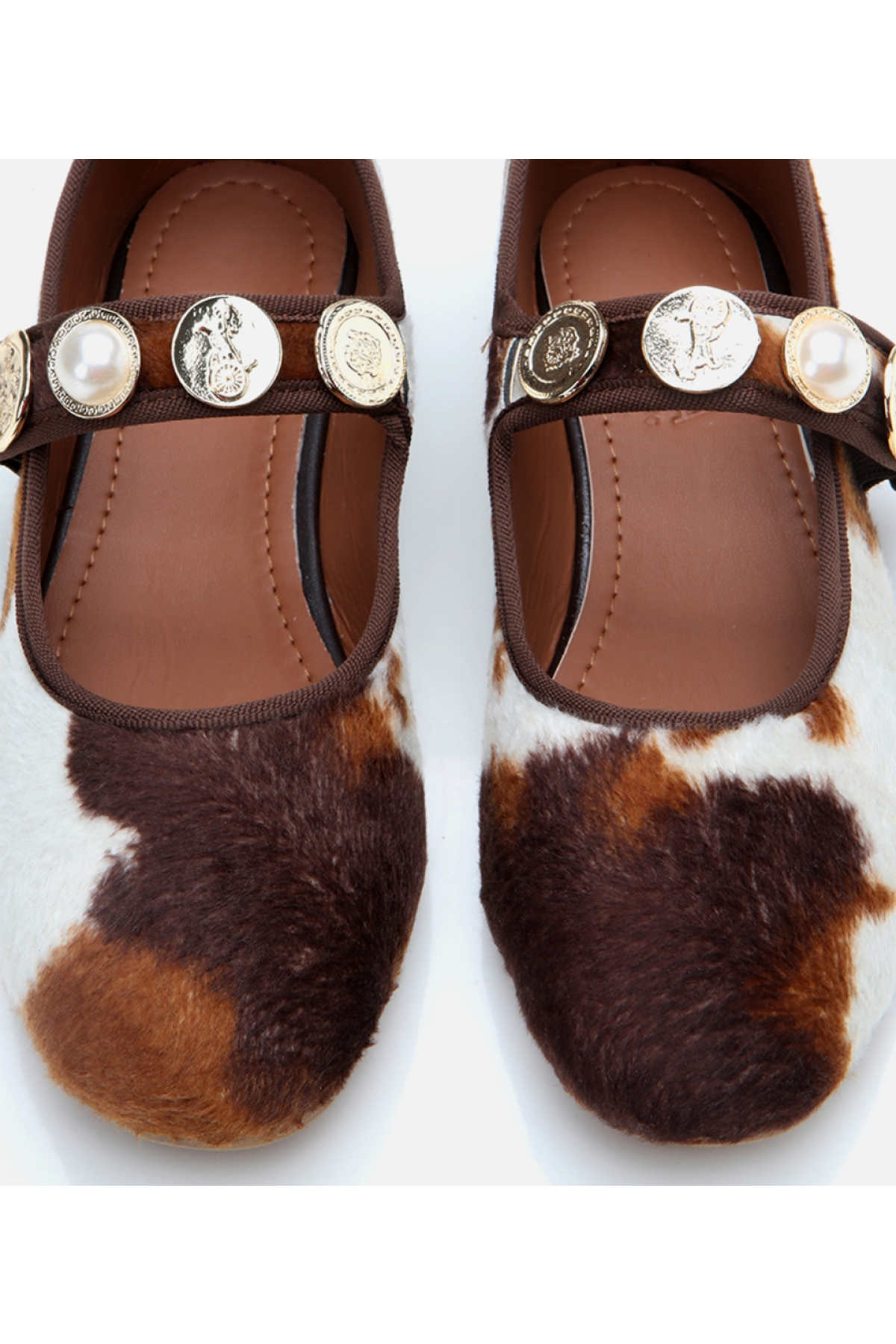 Kadın Peluş Bej Taşlı Kadın Babet - Görsel 7