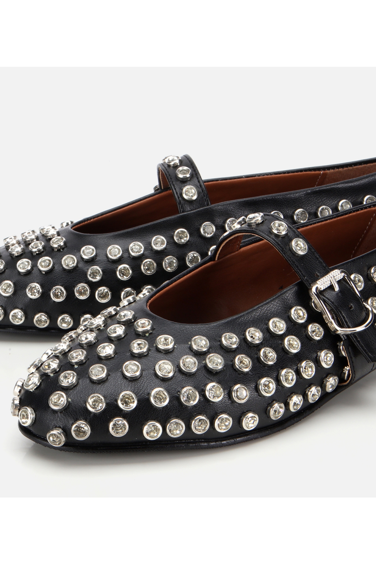 Kadın Siyah Taşlı Babet - Görsel 3