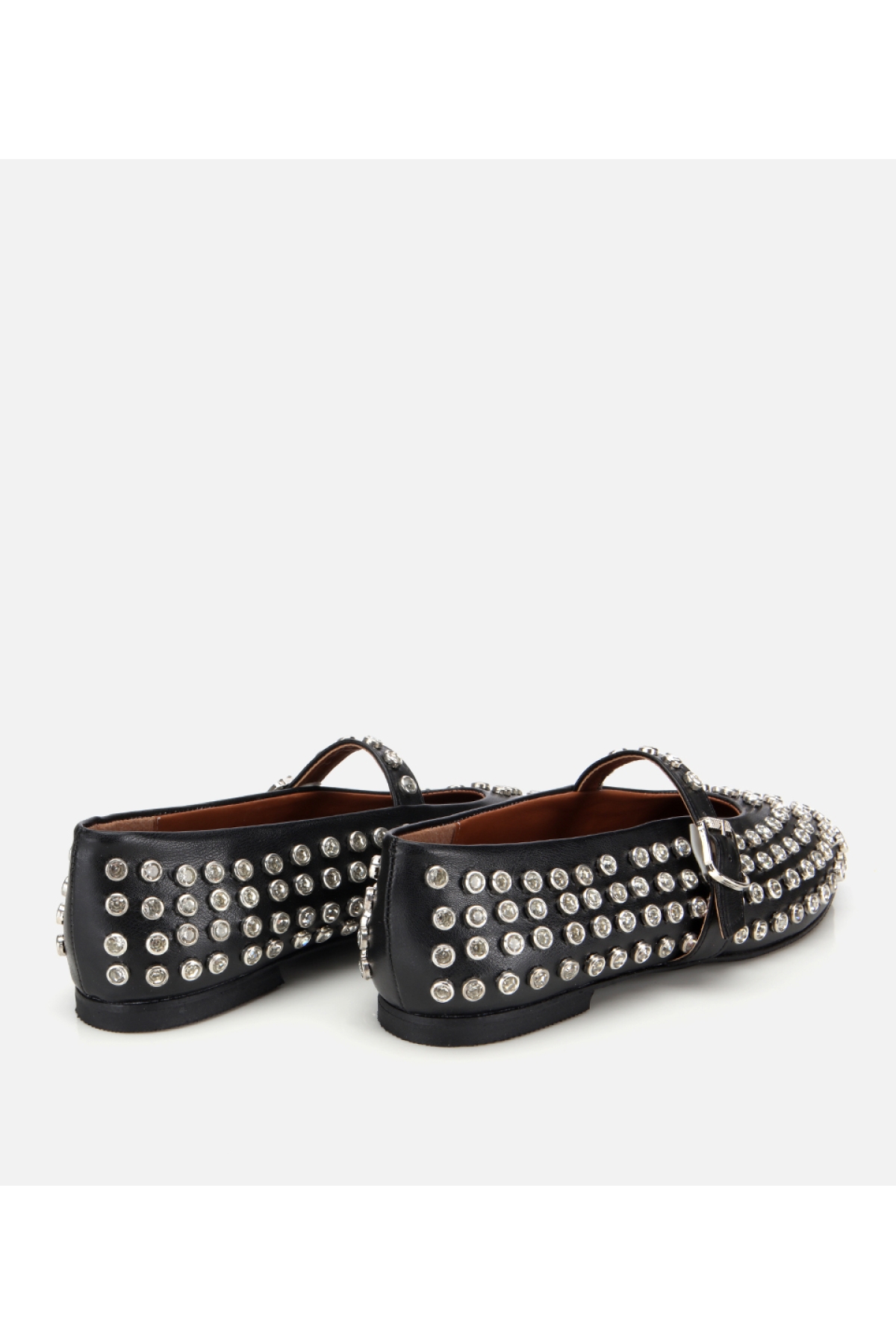 Kadın Siyah Taşlı Babet - Görsel 4