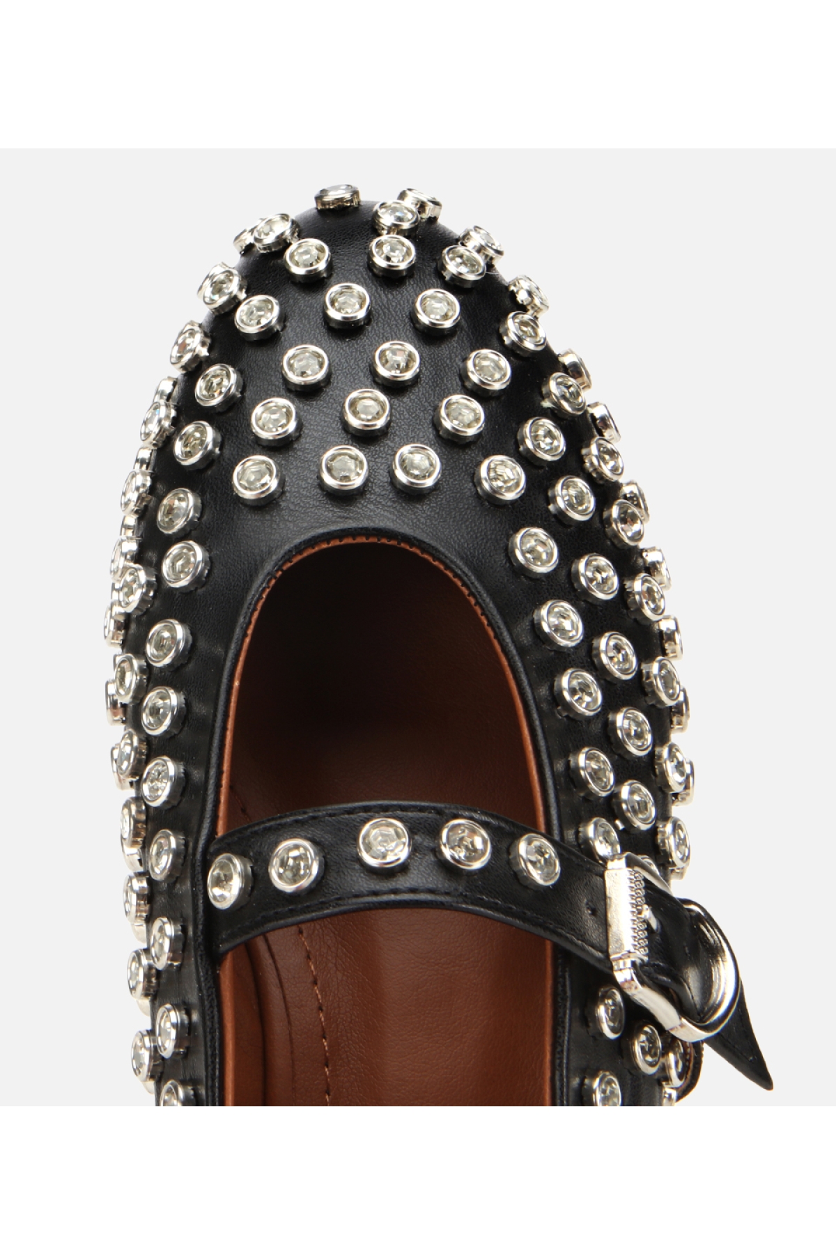 Kadın Siyah Taşlı Babet - Görsel 5