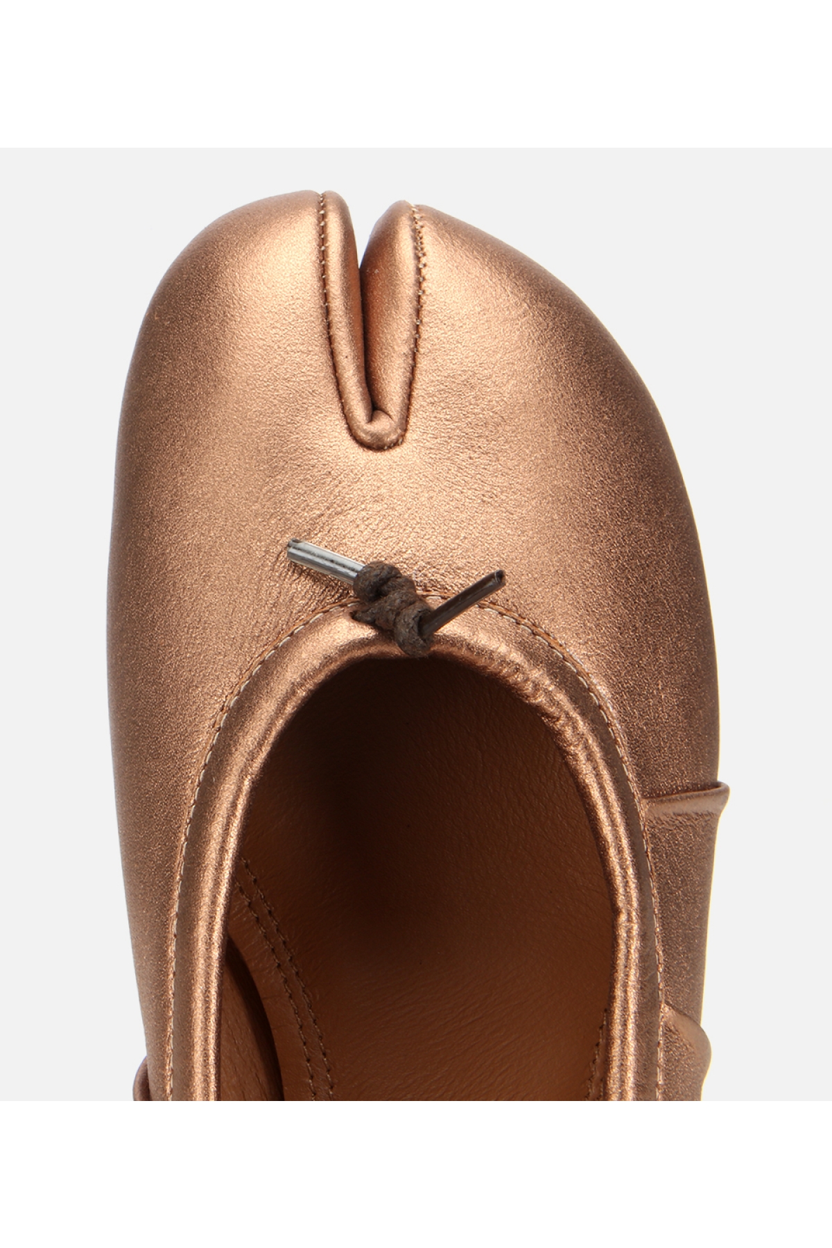 Kadın Deri Bronz Ön Detaylı Babet - Görsel 5