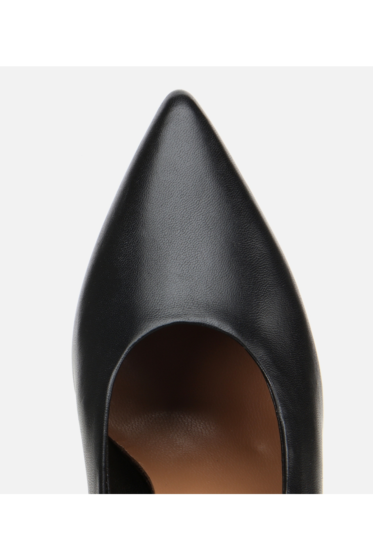 Kadın Deri Siyah Bilekten Bağlamalı Gold Detaylı Yüksek Topuklu Stiletto - Görsel 5