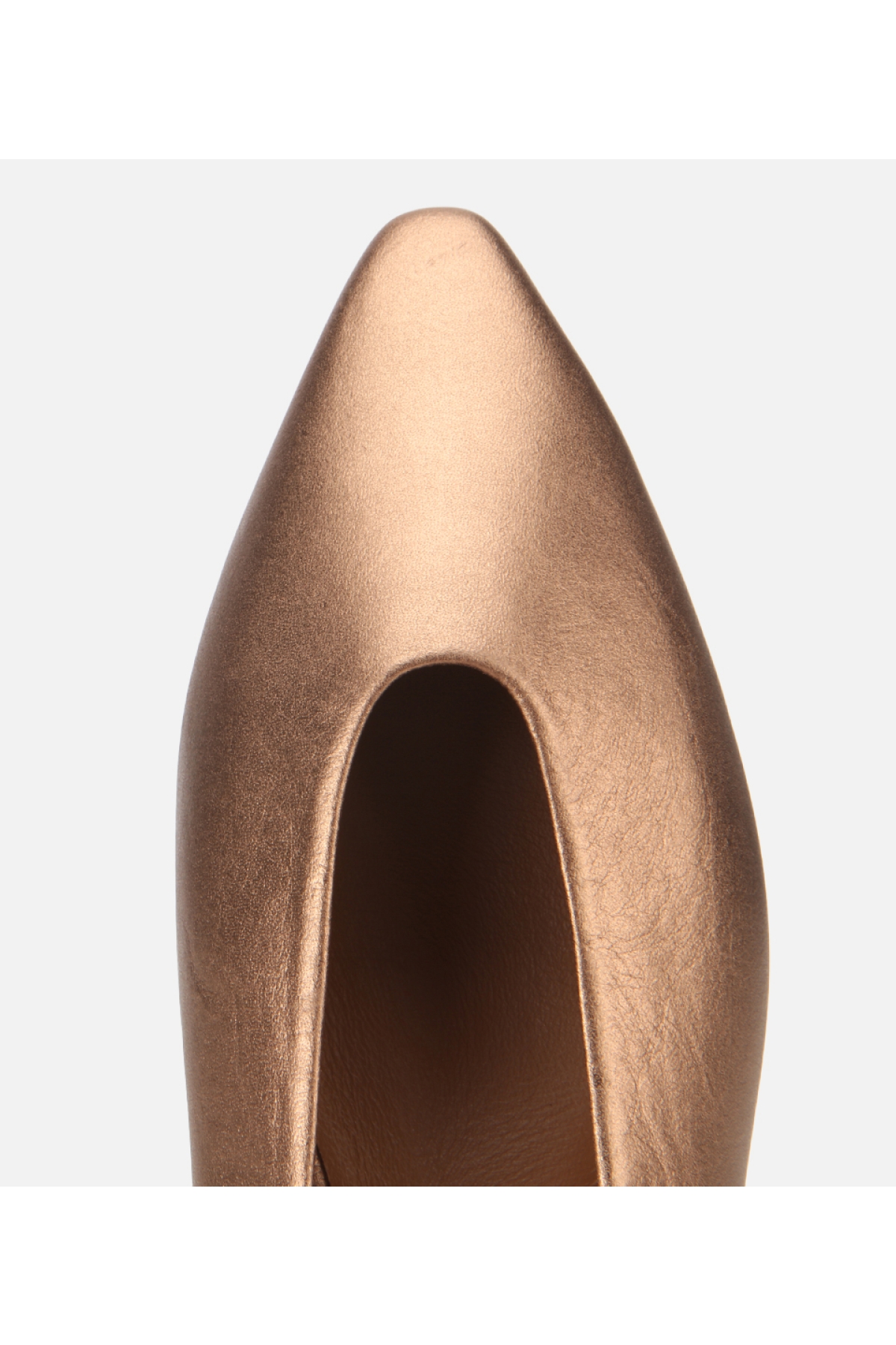 Kadın Deri Bronz Sivri Burunlu Babet - Görsel 5