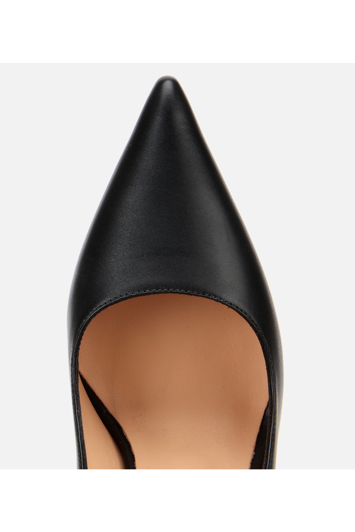 Kadın Deri Siyah Metal Detaylı Yüksek Topuklu Stiletto - Görsel 5
