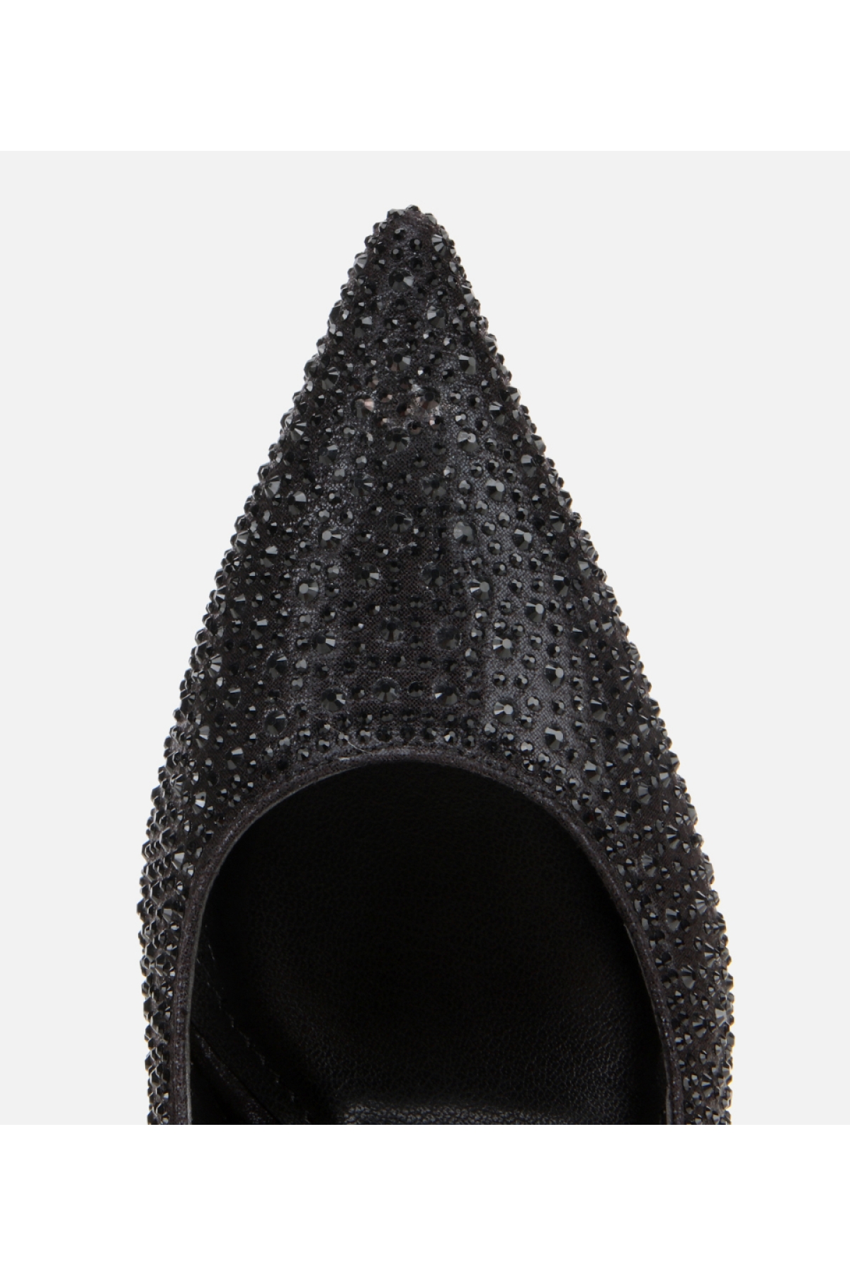 Kadın Siyah Taşlı Yüksek Topuklu Stiletto - Görsel 5
