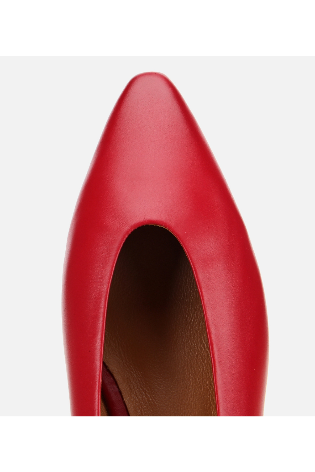 Kadın Deri Kırmızı Yumuşak Dokulu Babet - Görsel 5