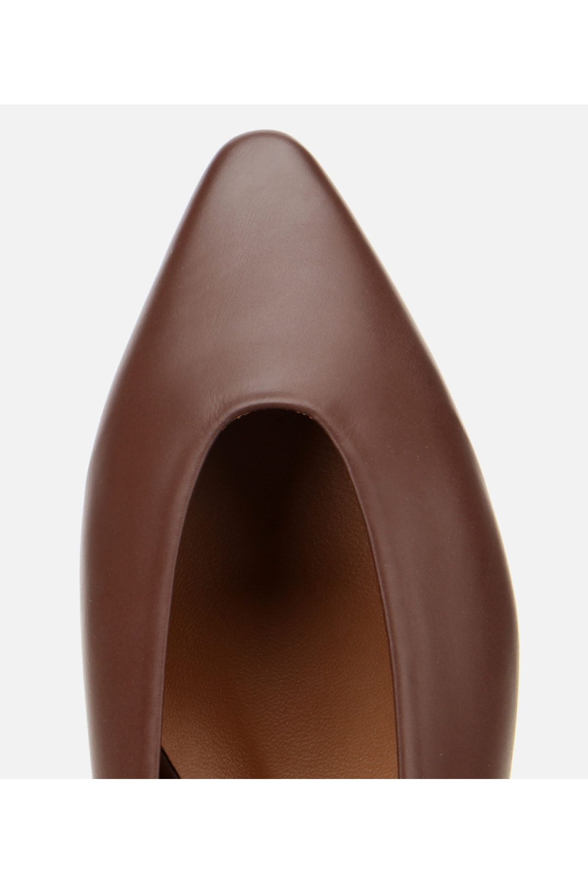 Kadın Deri Bordo Sivri Burunlu Babet - Görsel 5