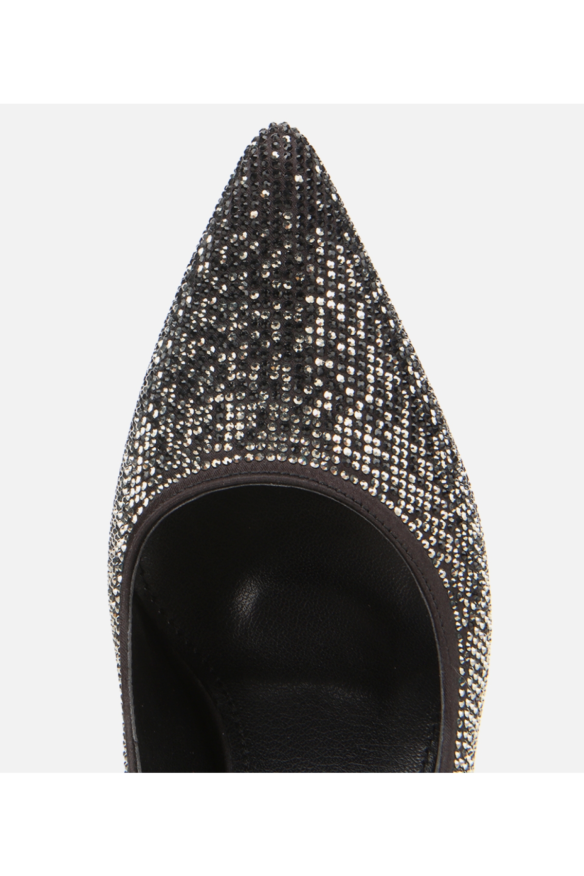 Kadın Siyah Taşlı İnce Topuklu Stiletto - Görsel 5