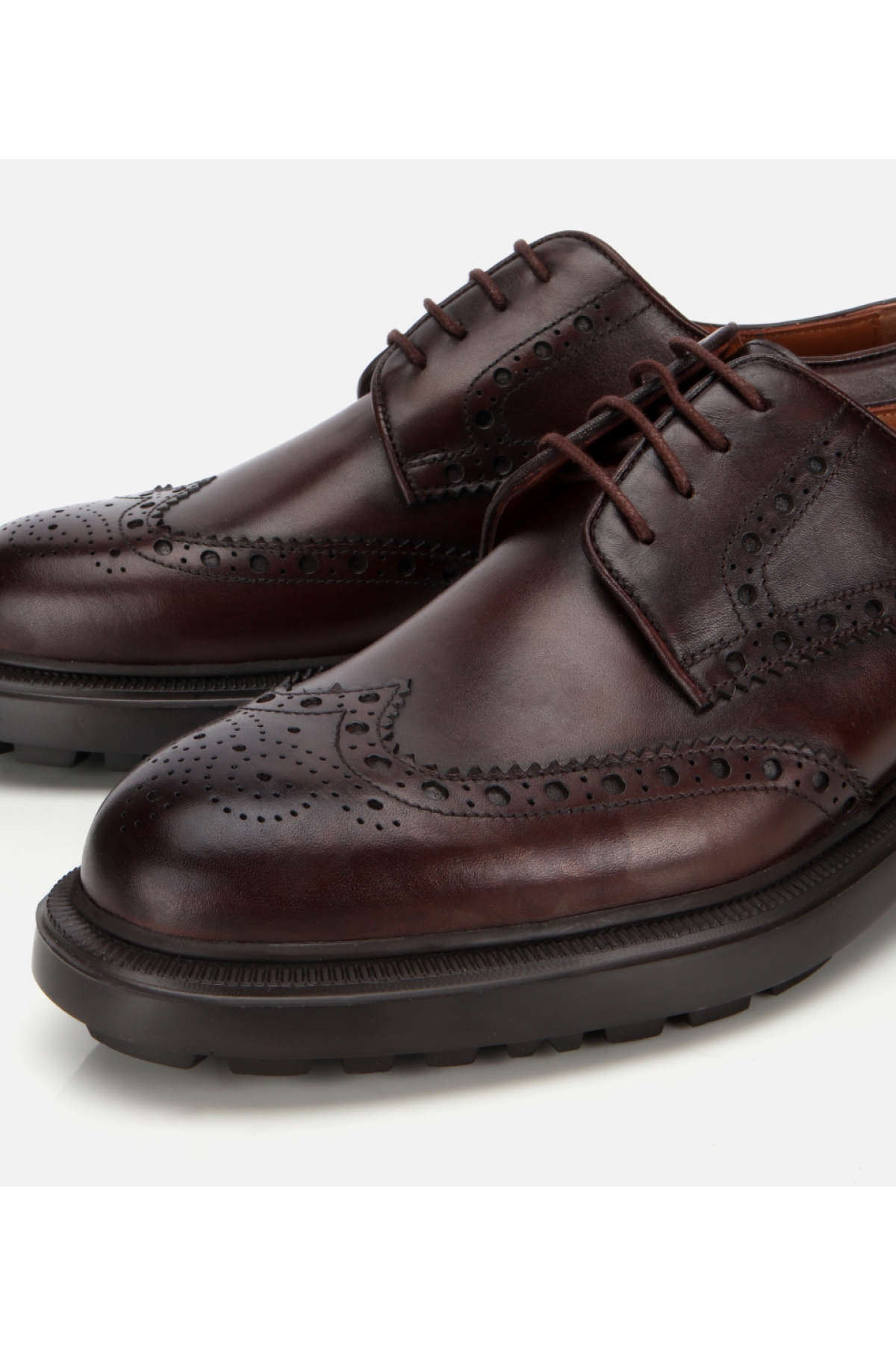 Erkek Deri Kahverengi Rahat Klasik Ayakkabı - Görsel 3
