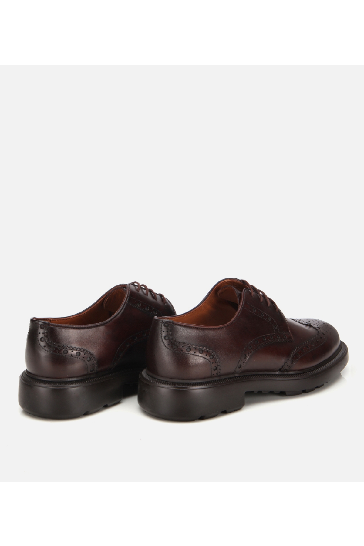 Erkek Deri Kahverengi Rahat Klasik Ayakkabı - Görsel 4