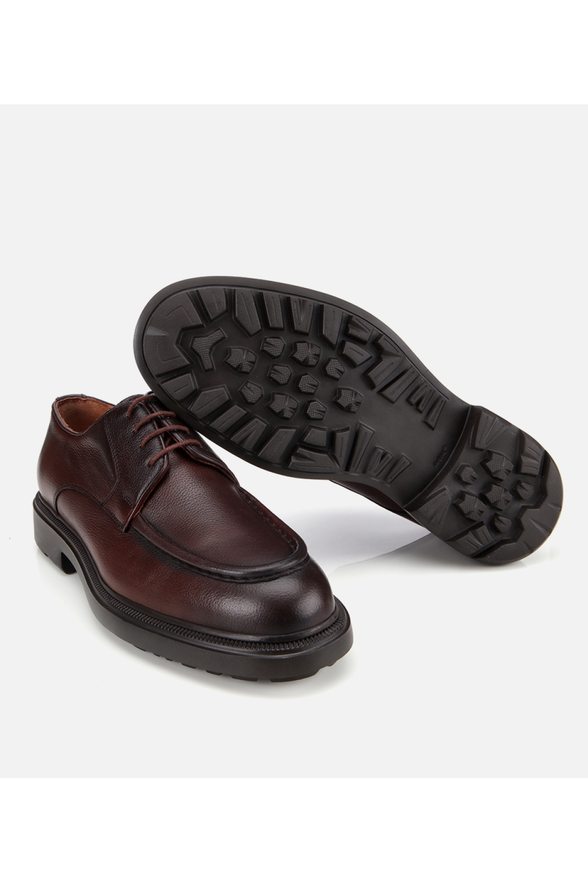 Erkek Deri Kahverengi Yumuşak Dokulu Klasik Ayakkabı - Görsel 6