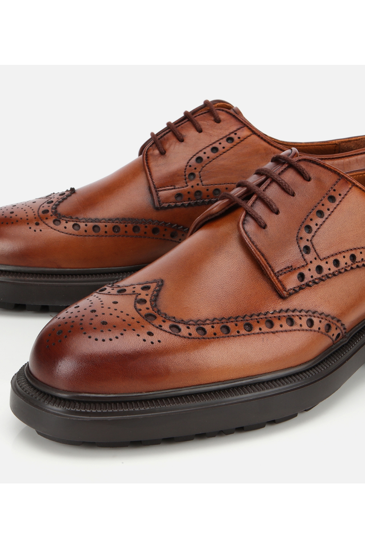 Erkek Deri Taba Rahat Klasik Ayakkabı - Görsel 3