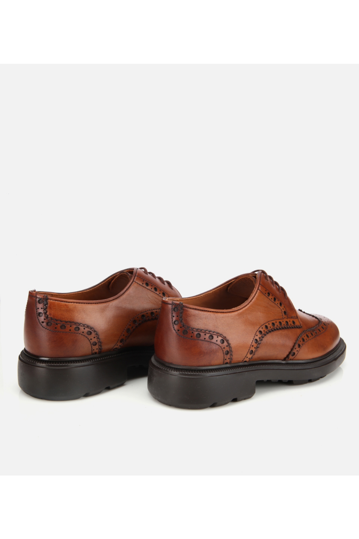 Erkek Deri Taba Rahat Klasik Ayakkabı - Görsel 4