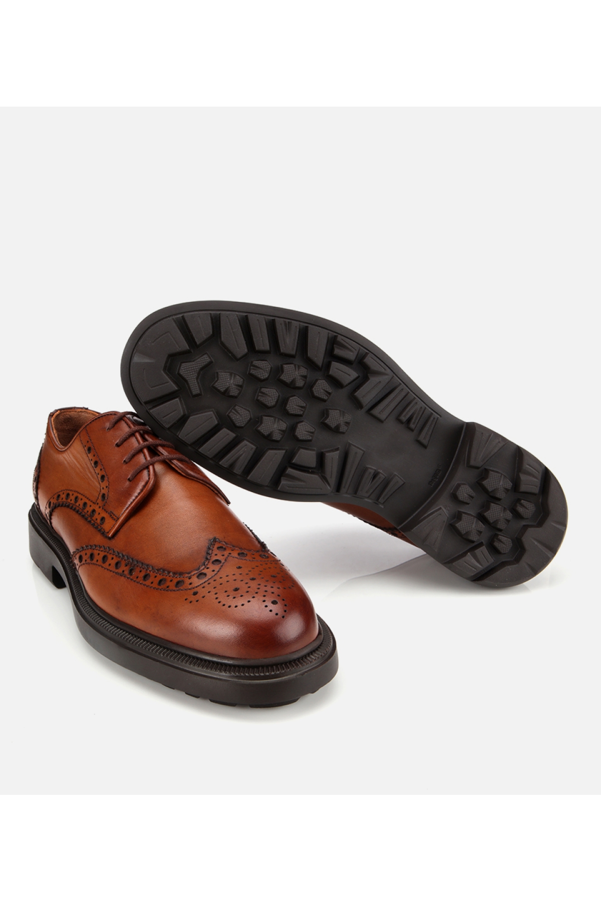Erkek Deri Taba Rahat Klasik Ayakkabı - Görsel 6