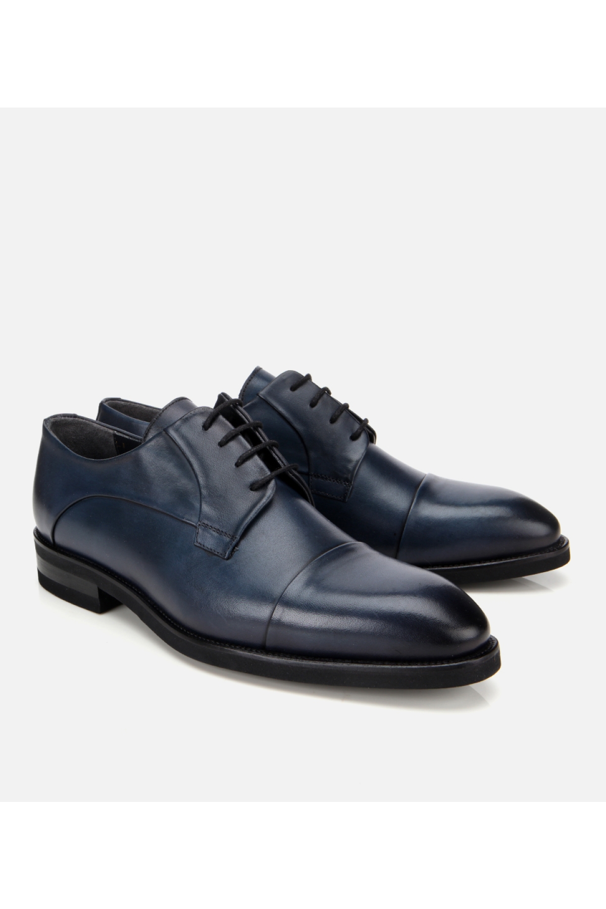 Erkek Deri Lacivert Bağcıklı Klasik Ayakkabı - Görsel 2