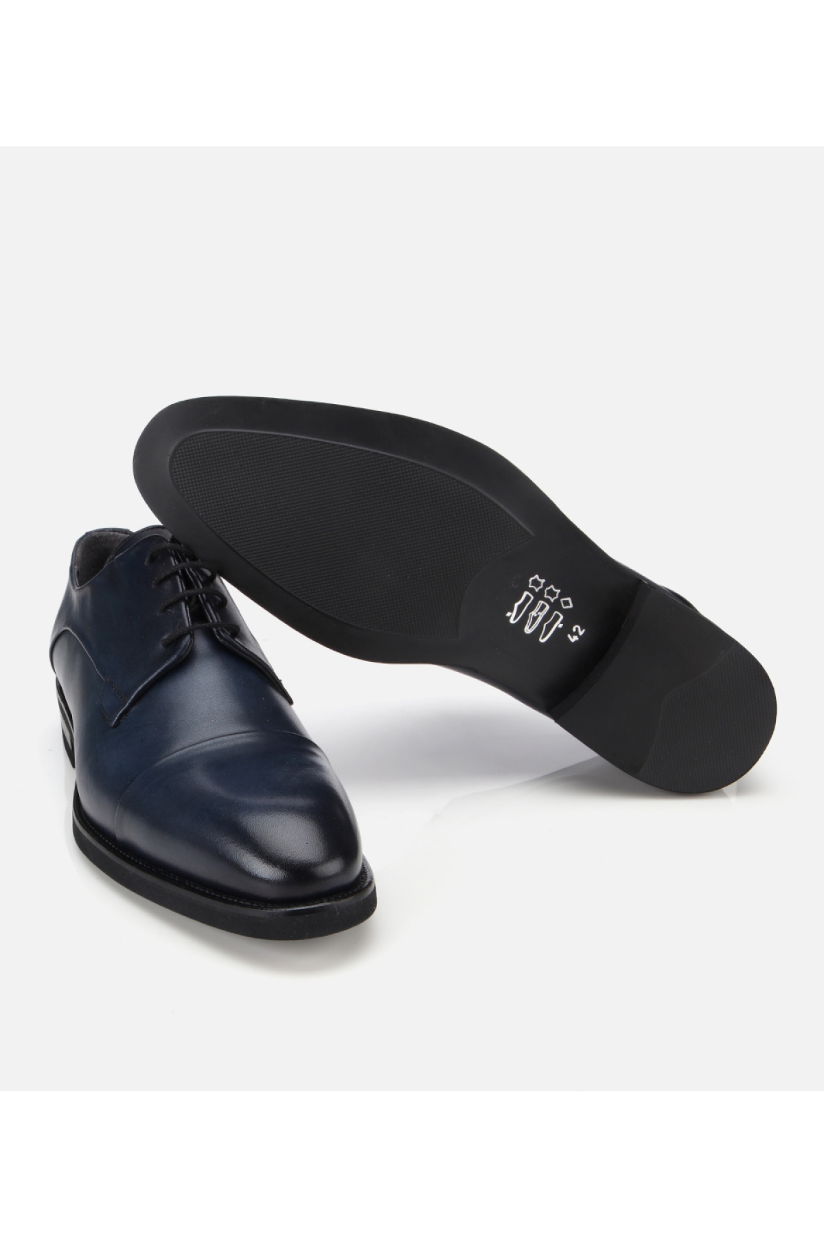 Erkek Deri Lacivert Bağcıklı Klasik Ayakkabı - Görsel 6