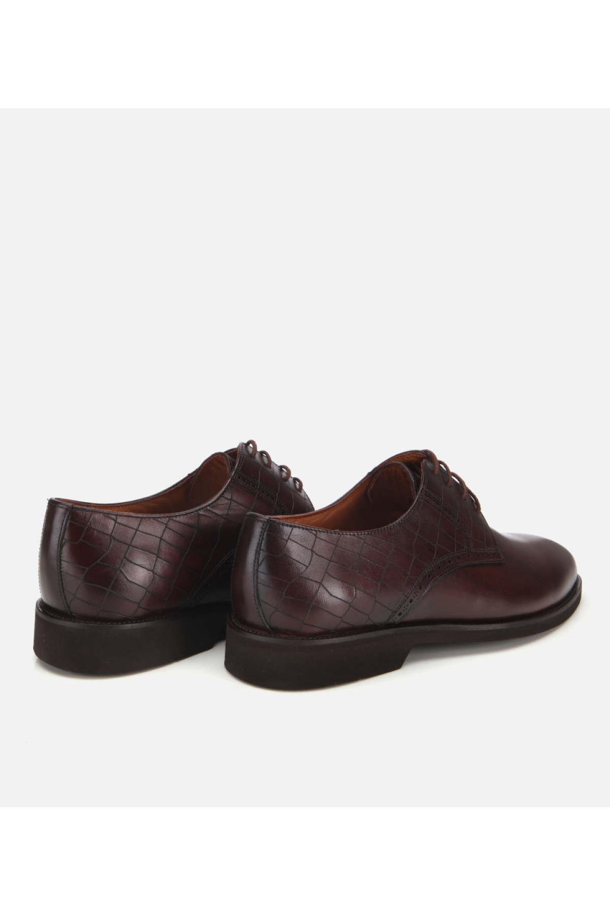 Erkek Deri Kahverengi Klasik Ayakkabı - Görsel 4