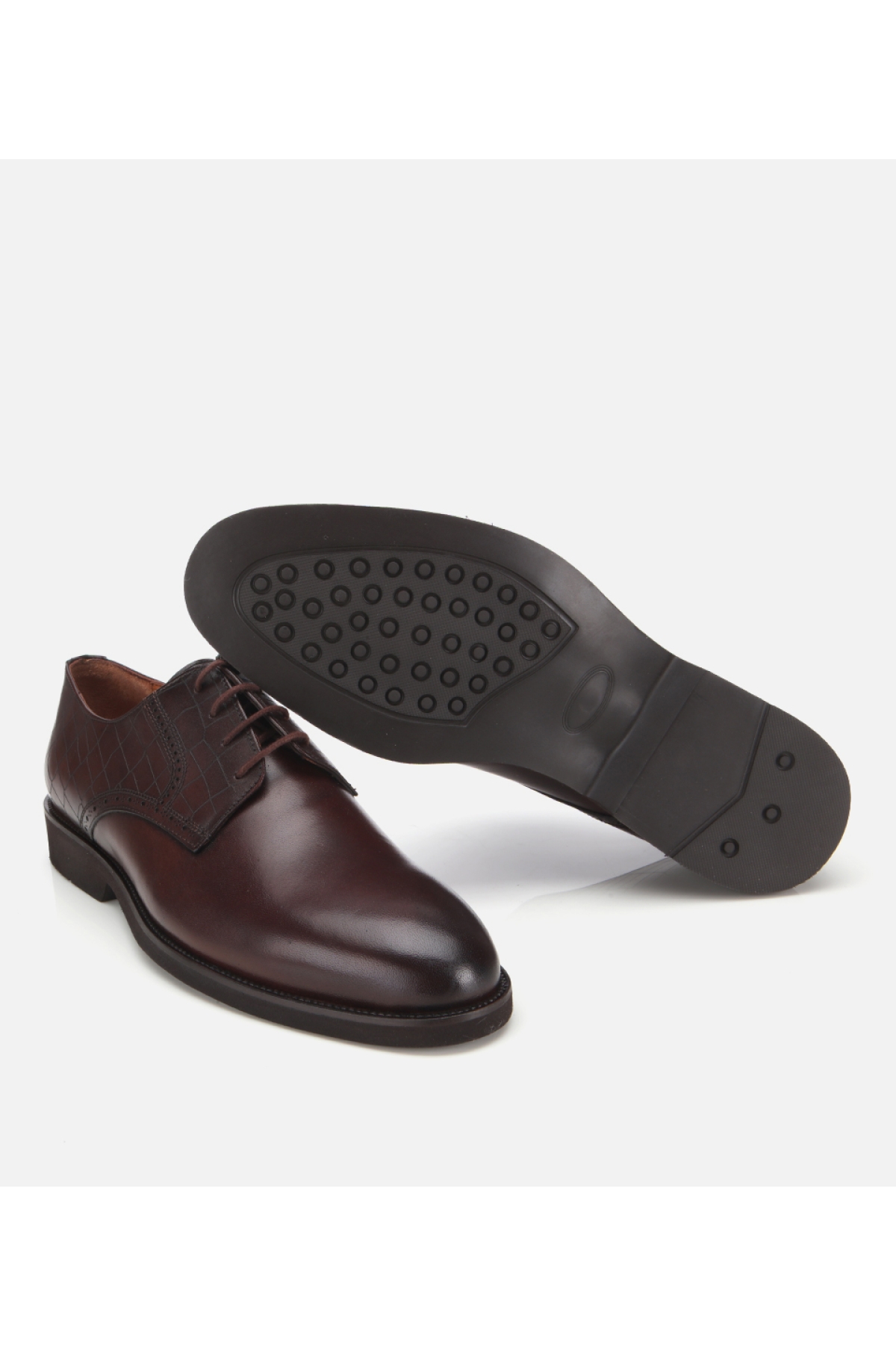 Erkek Deri Kahverengi Klasik Ayakkabı - Görsel 6