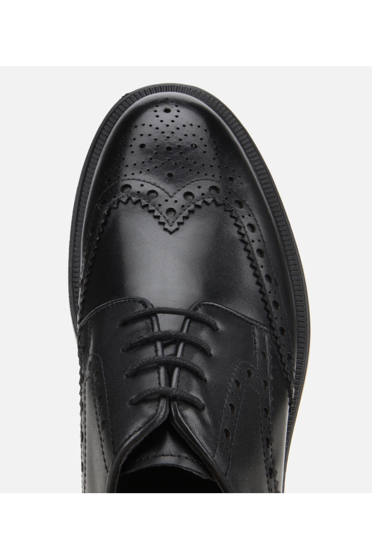 Erkek Deri Siyah Rahat Klasik Ayakkabı - Görsel 5