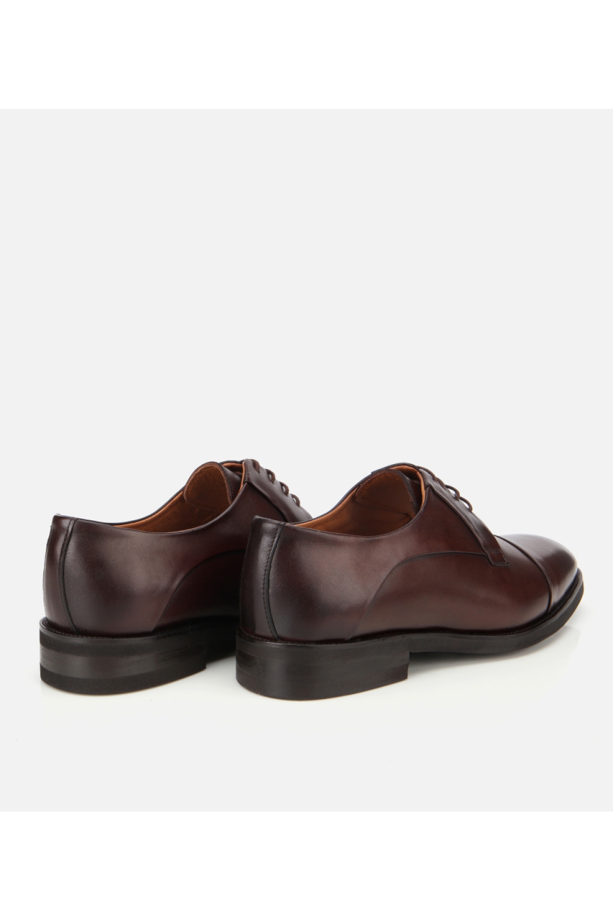 Erkek Deri Kahverengi Bağcıklı Klasik Ayakkabı - Görsel 4
