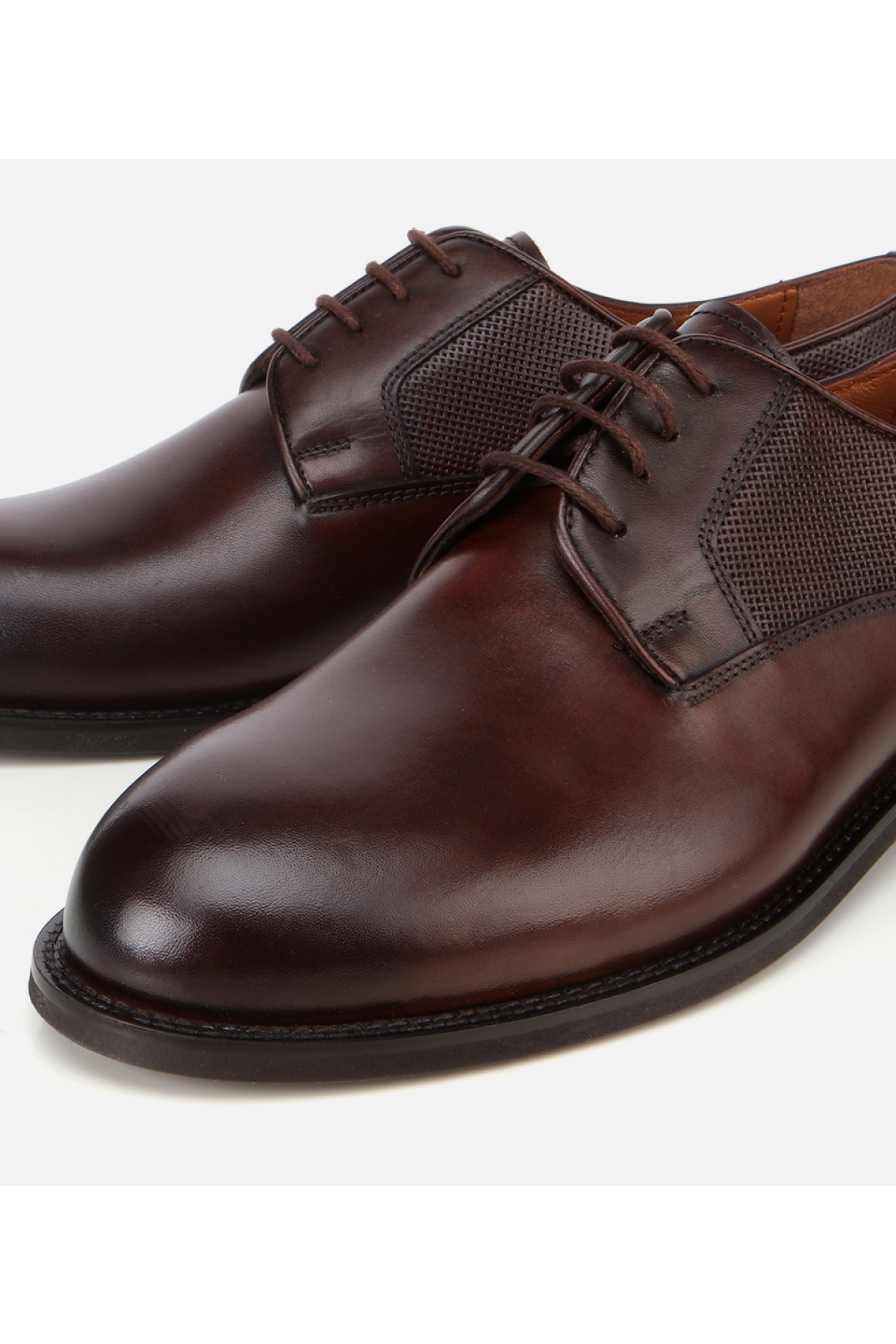 Erkek Deri Kahverengi Klasik Ayakkabı - Görsel 3