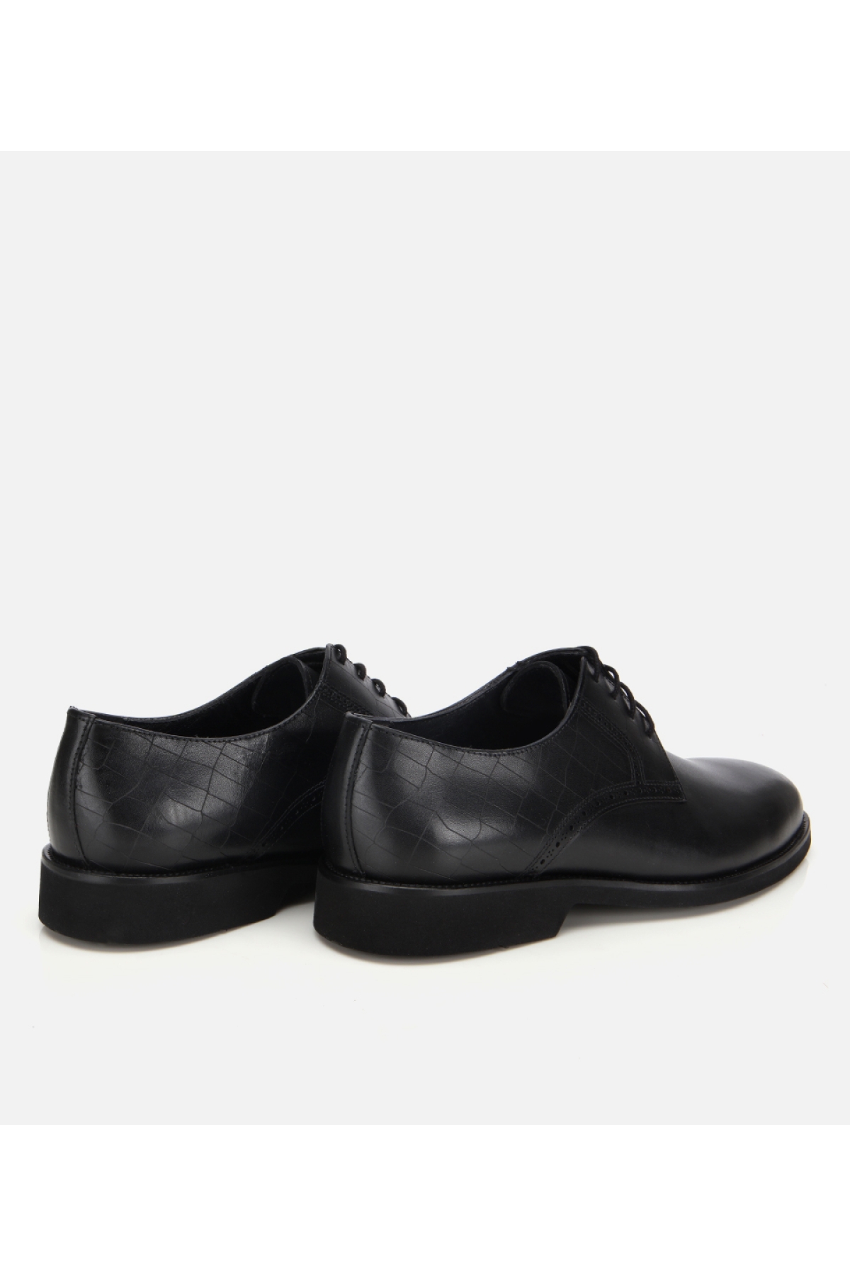 Erkek Deri Siyah Klasik Ayakkabı - Görsel 4