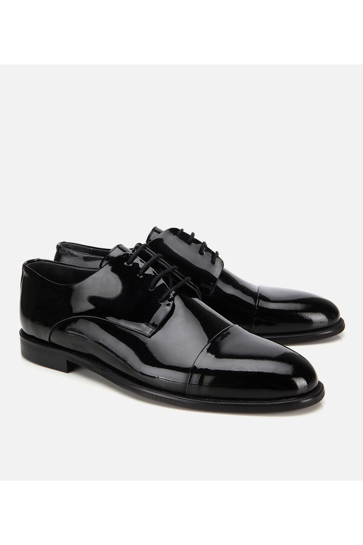 Erkek Rugan Deri Siyah Klasik Ayakkabı - Görsel 2