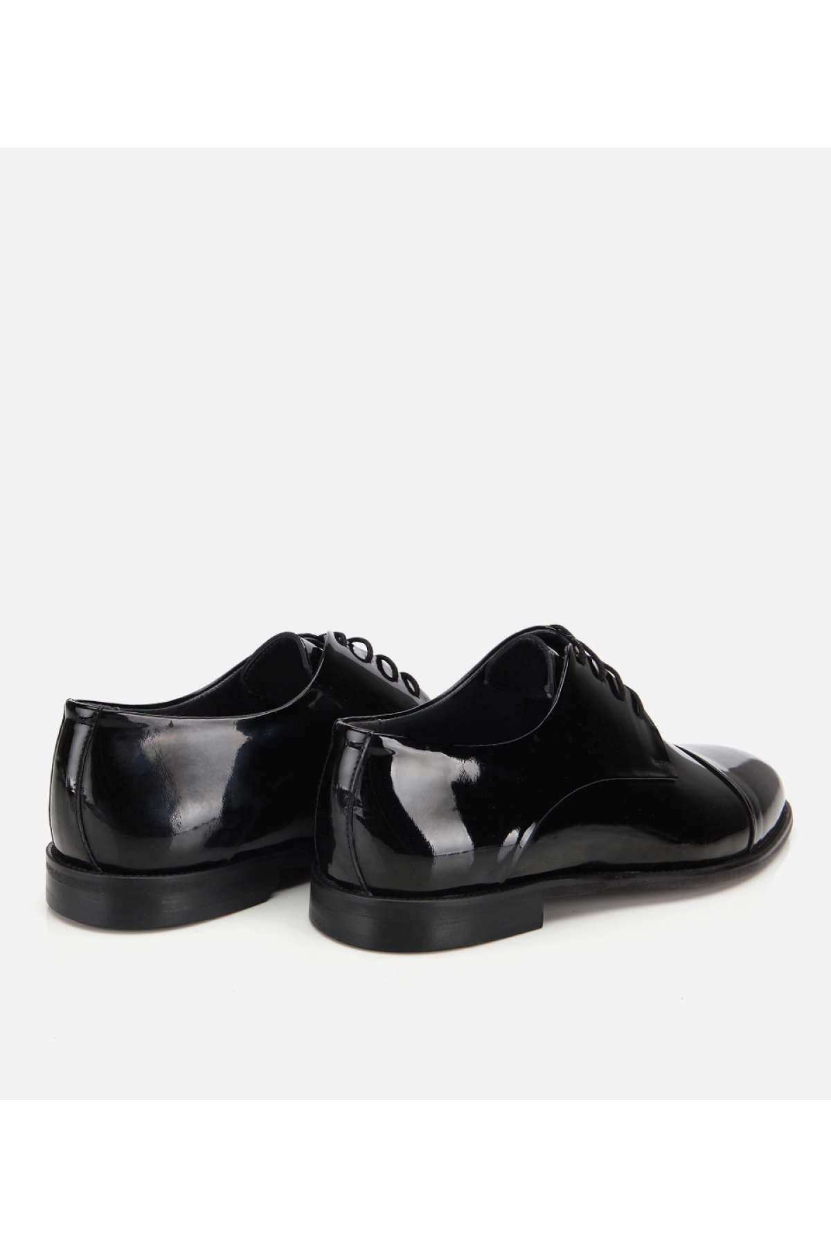Erkek Rugan Deri Siyah Klasik Ayakkabı - Görsel 4