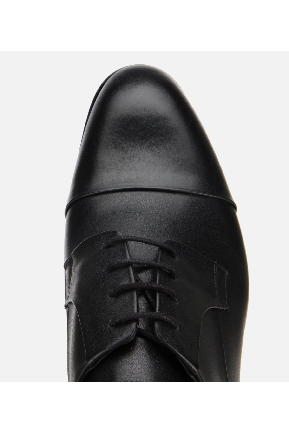 Erkek Deri Siyah Bağcıklı Klasik Ayakkabı - Görsel 5