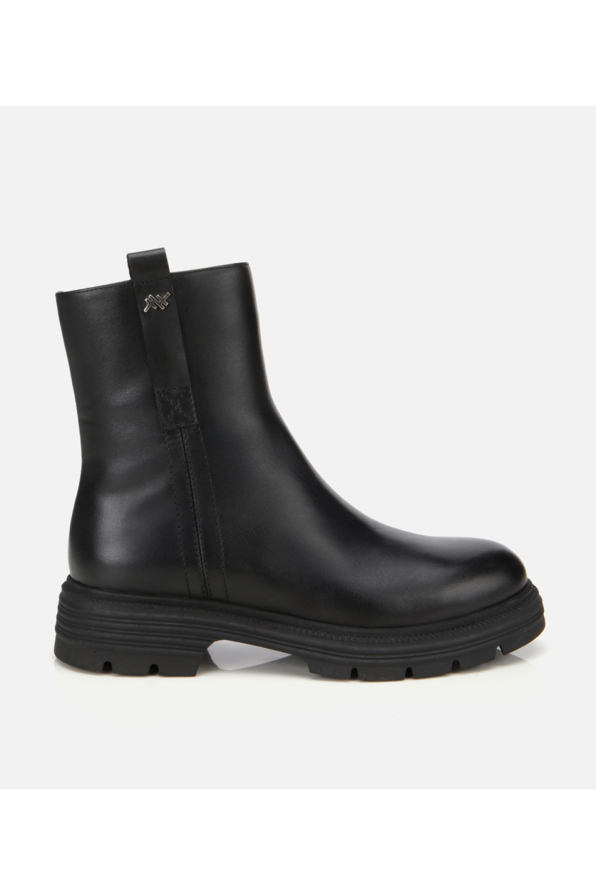 Hotiç Kadın Deri Siyah Yumuşak Dokulu Bilekte Düz Bot model görseli