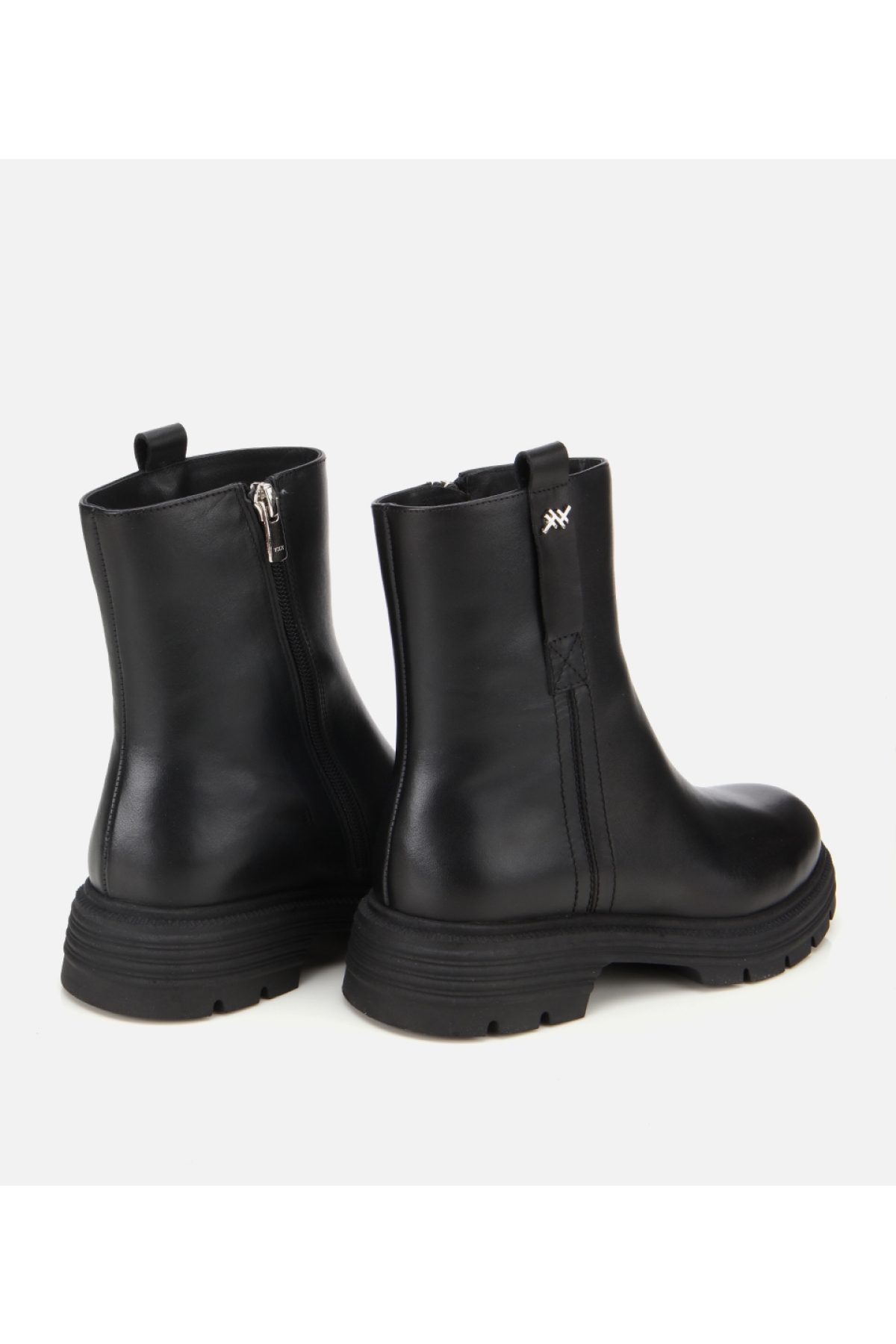 Kadın Deri Siyah Yumuşak Dokulu Bilekte Düz Bot - Görsel 4