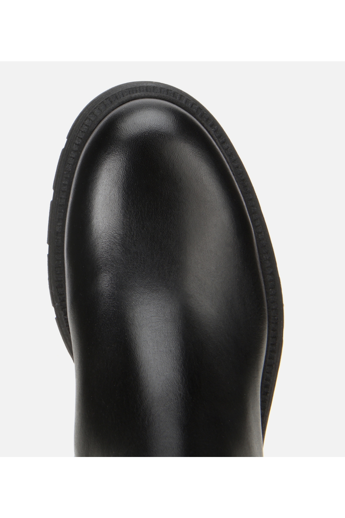 Kadın Deri Siyah Yumuşak Dokulu Bilekte Düz Bot - Görsel 5