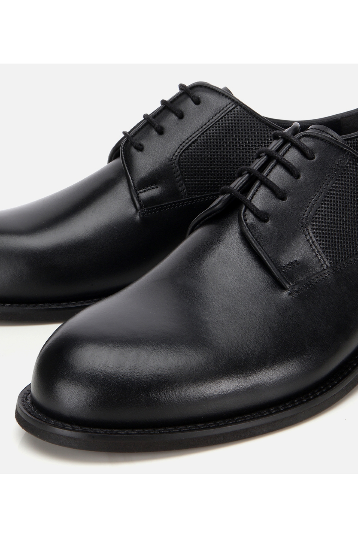 Erkek Deri Siyah Klasik Ayakkabı - Görsel 3