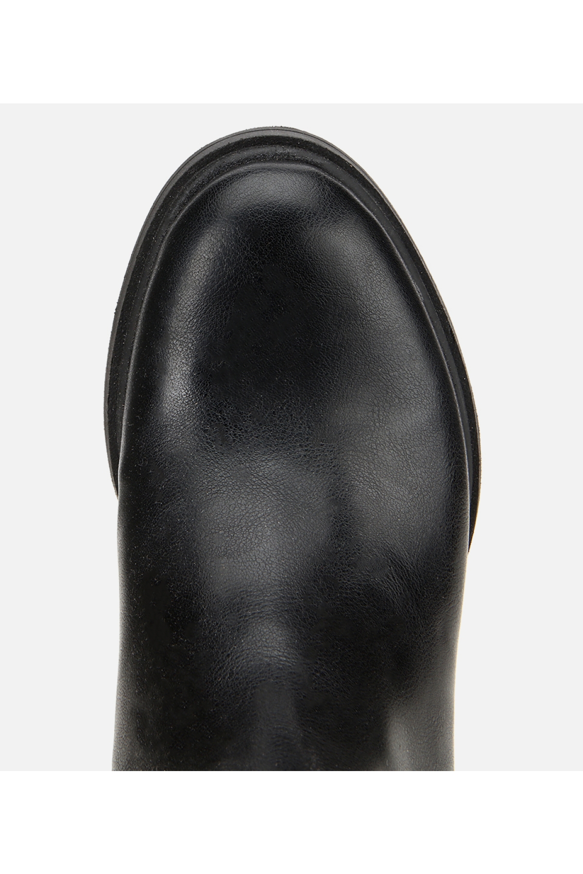 Kadın Siyah Streç Metal Detaylı Topuklu Çizme - Görsel 5