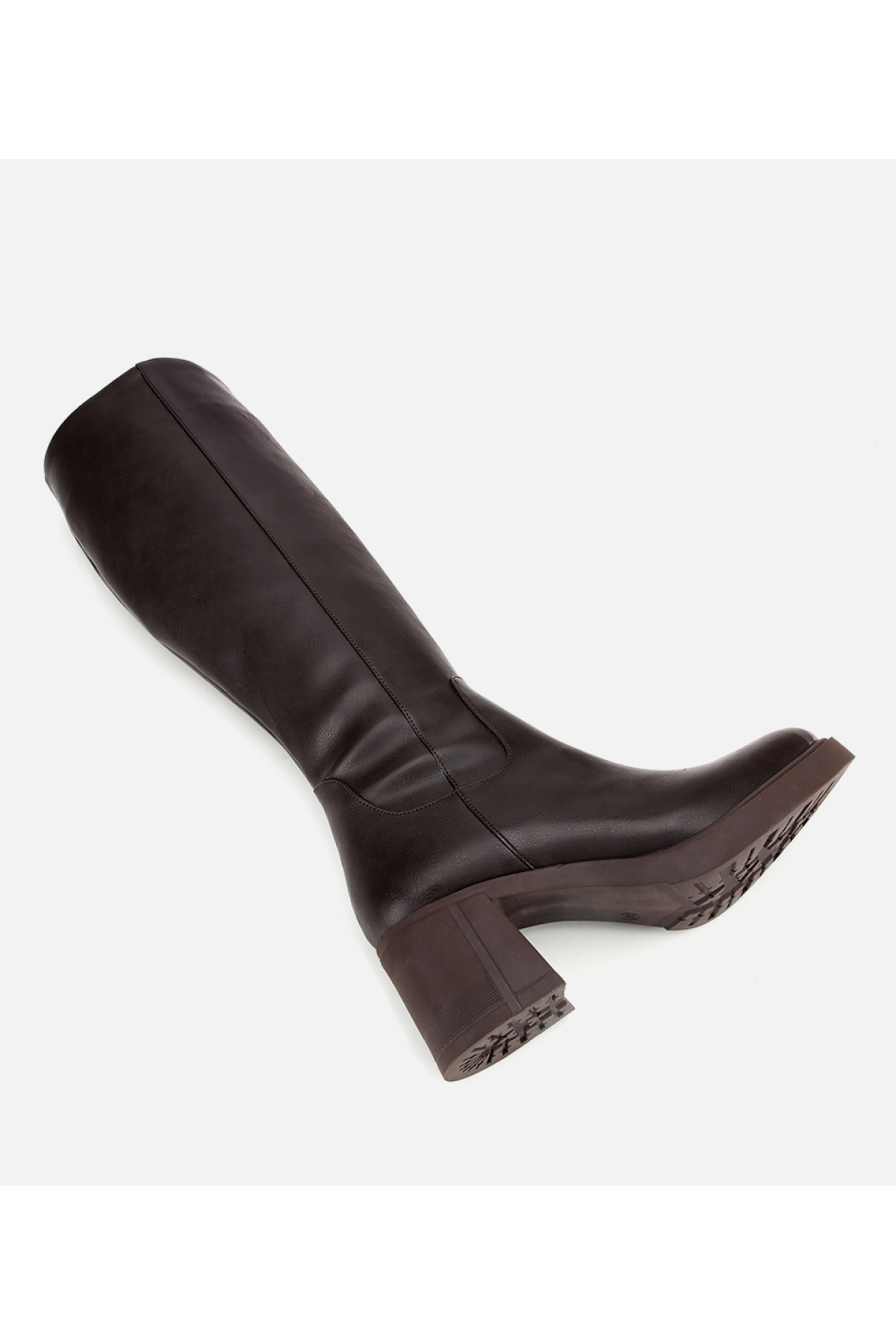 Kadın Kahverengi Yüksek Topuklu Çizme - Görsel 6
