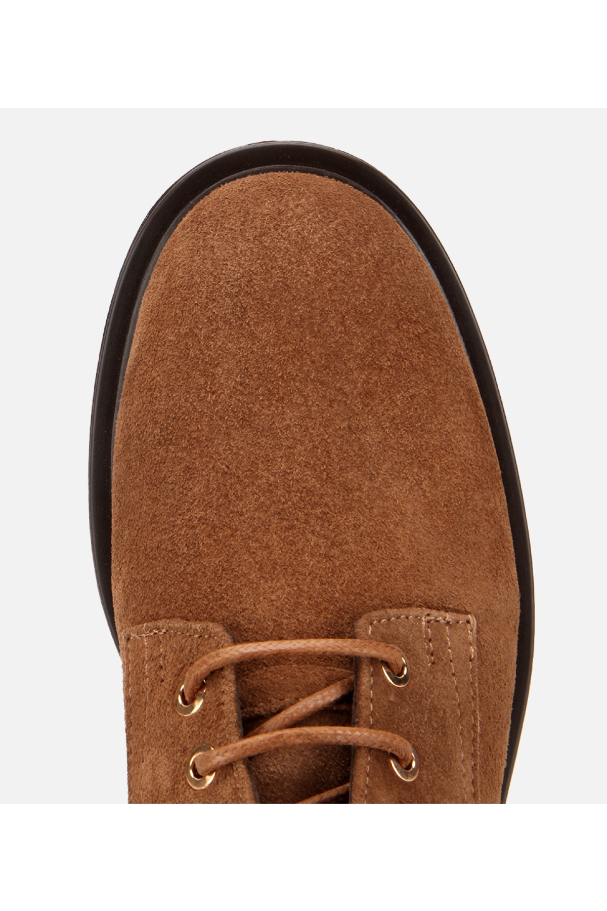 Kadın Süet Deri Taba Bağcık Detaylı Fermuarlı Düz Bot - Görsel 5