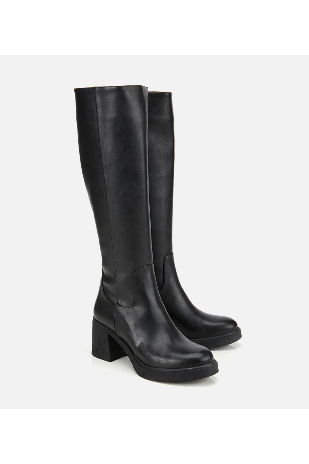 Kadın Siyah Yüksek Topuklu Çizme - Görsel 2
