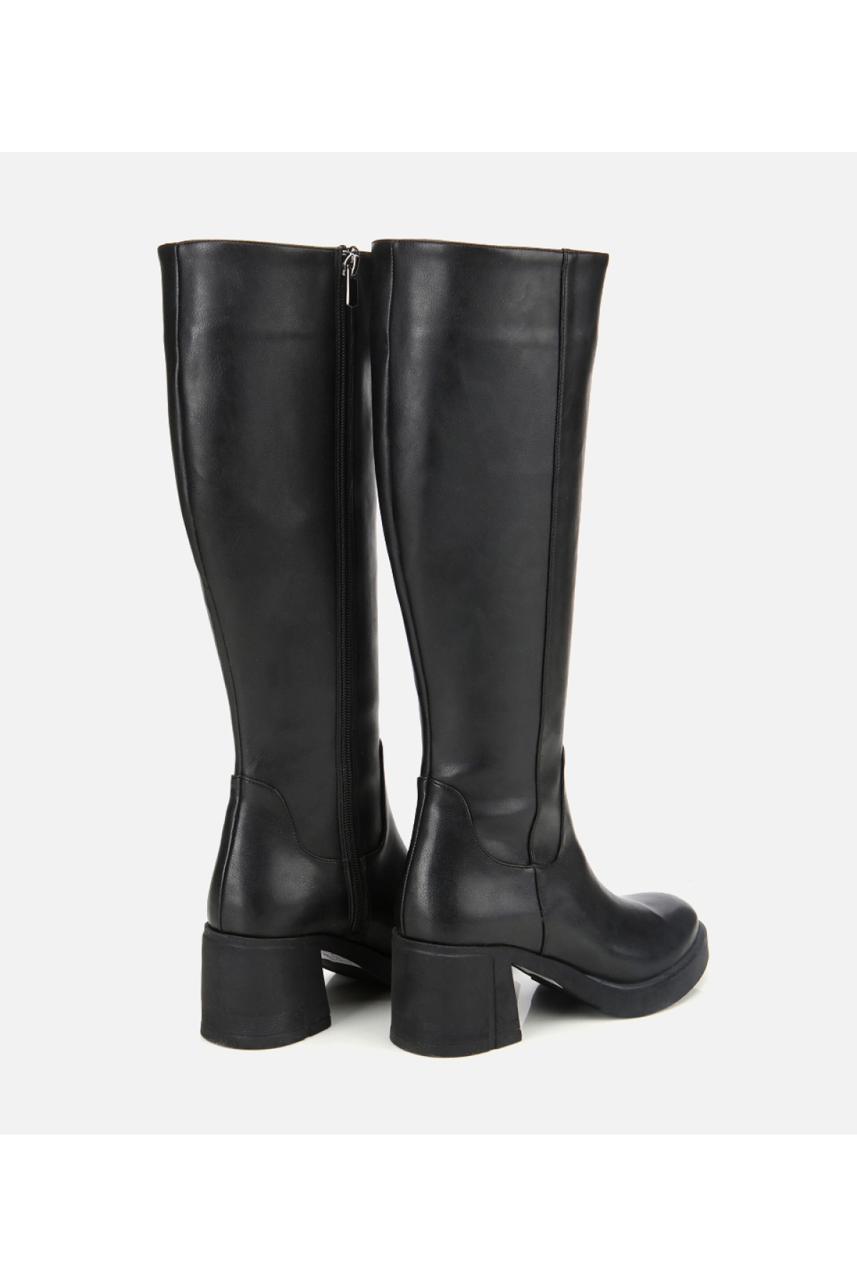 Kadın Siyah Yüksek Topuklu Çizme - Görsel 4