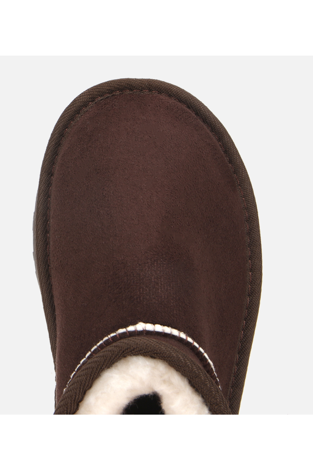 Kadın Süet Kahverengi İçi Kürklü Bilekte Kalın Tabanlı Düz Bot - Görsel 5