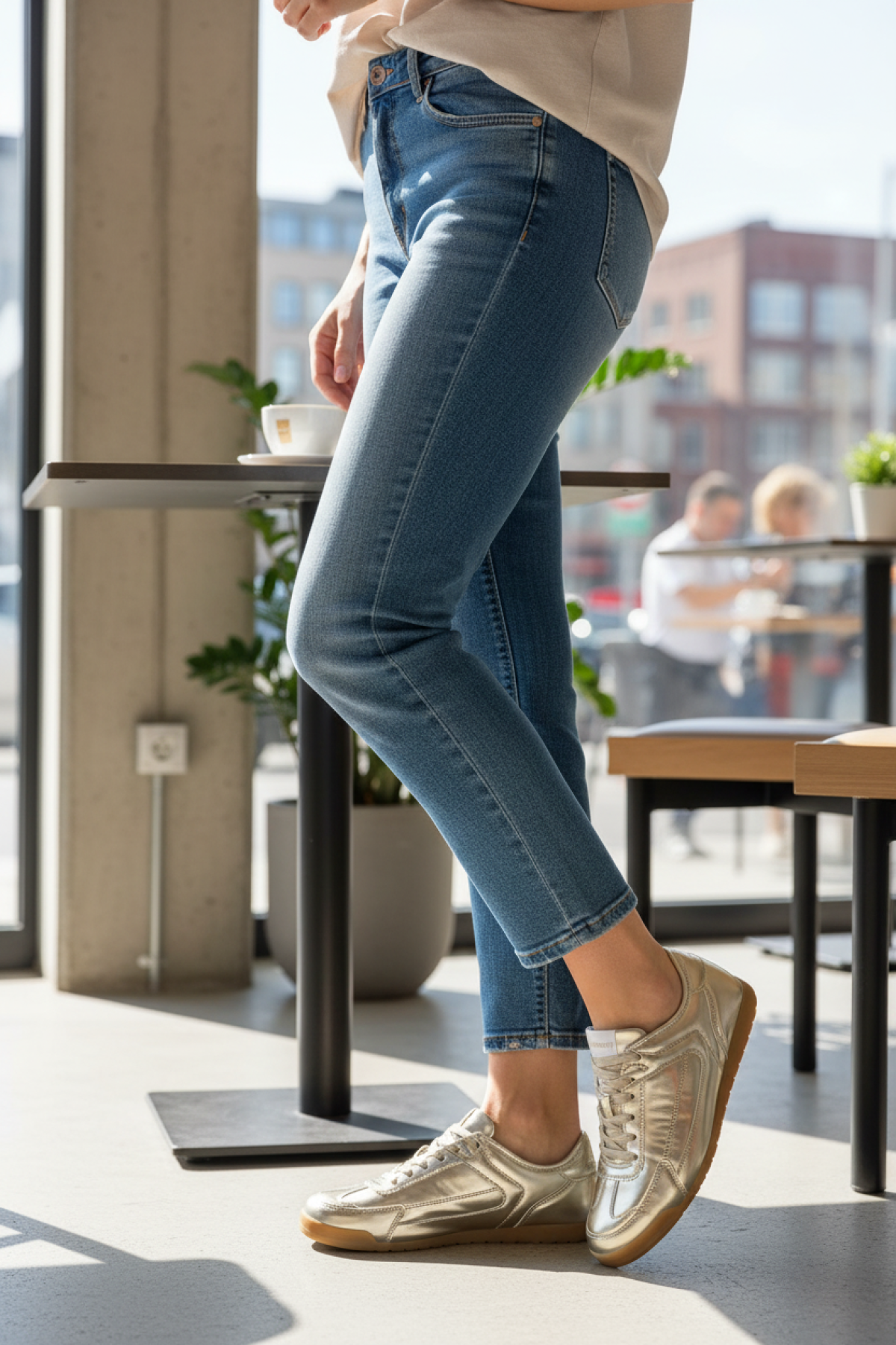 Nine West REJO 5PR Altın Kadın Sneaker - Görsel 3