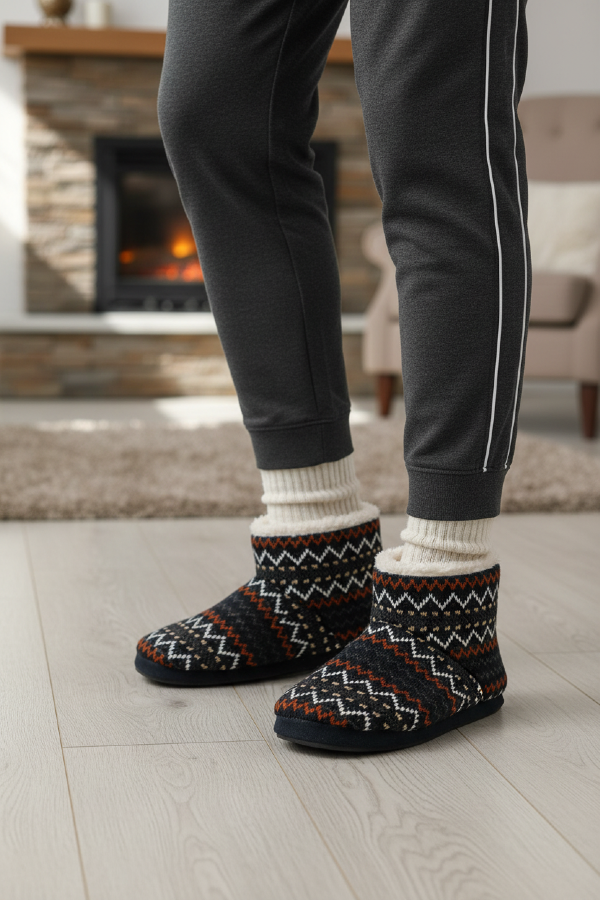 610047.M5PR Çok Renkli Erkek Panduf - Görsel 3