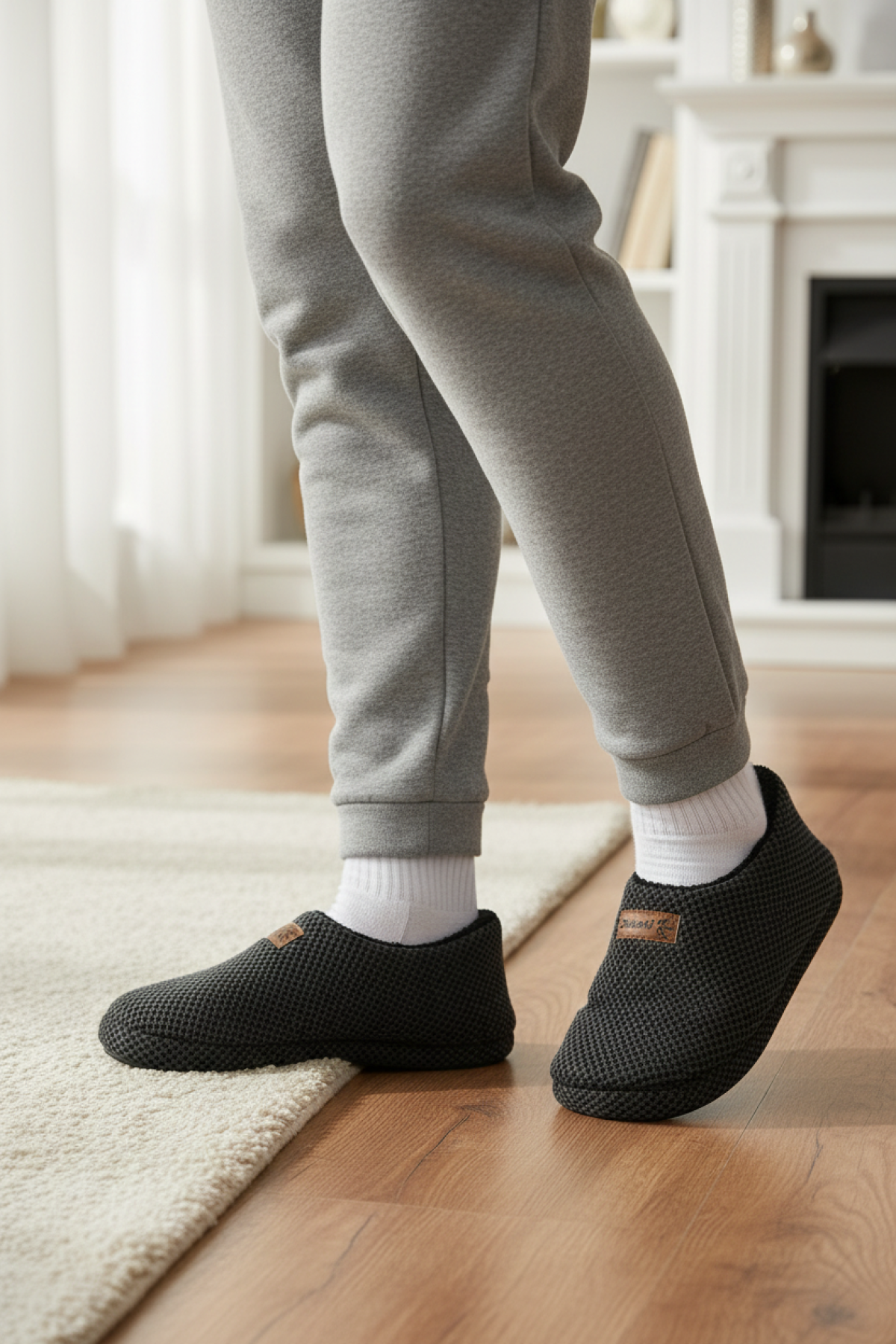 Polaris 608089.M4PR Gri Erkek Ev Ayakkabısı - Görsel 3