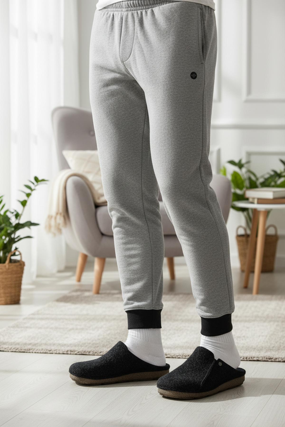 608060.M4PR Lacivert Erkek Ev Terliği - Görsel 3