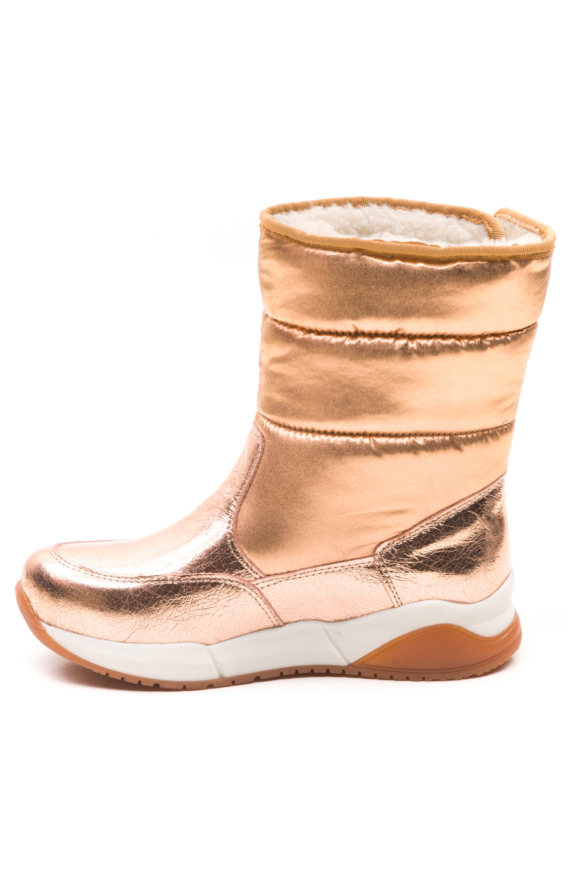 Kız Çocuk Bronz Deri Ortopedik Destekli Çocuk Bot - Görsel 5