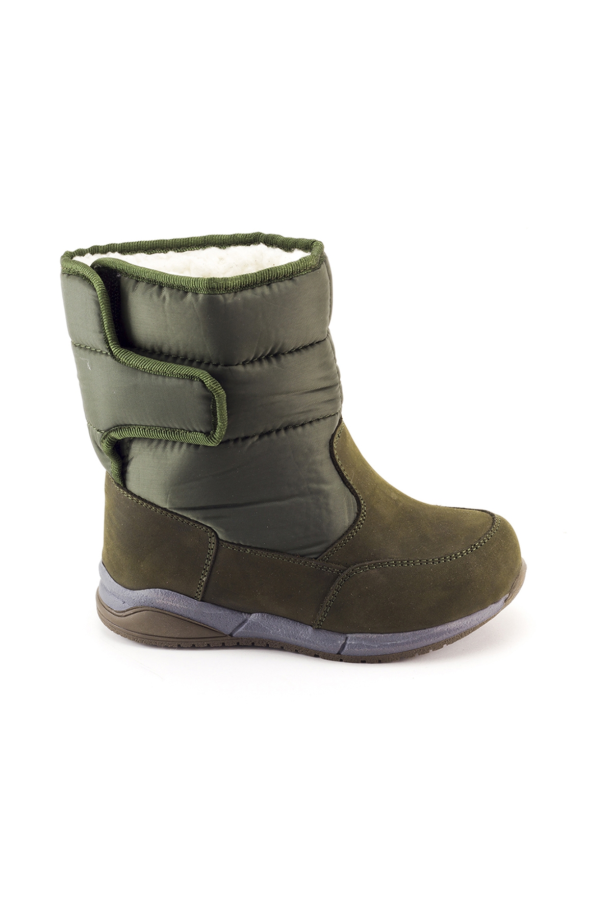 Kız Çocuk Haki Deri Ortopedik Destekli Çocuk Bot - Görsel 2