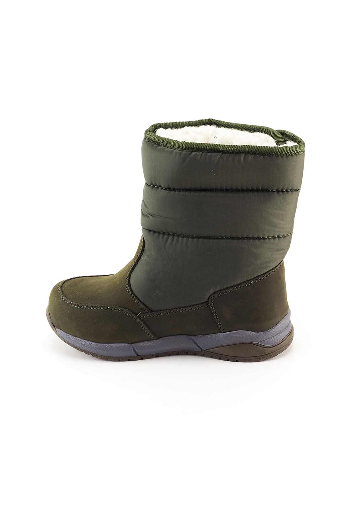 Kız Çocuk Haki Deri Ortopedik Destekli Çocuk Bot - Görsel 4