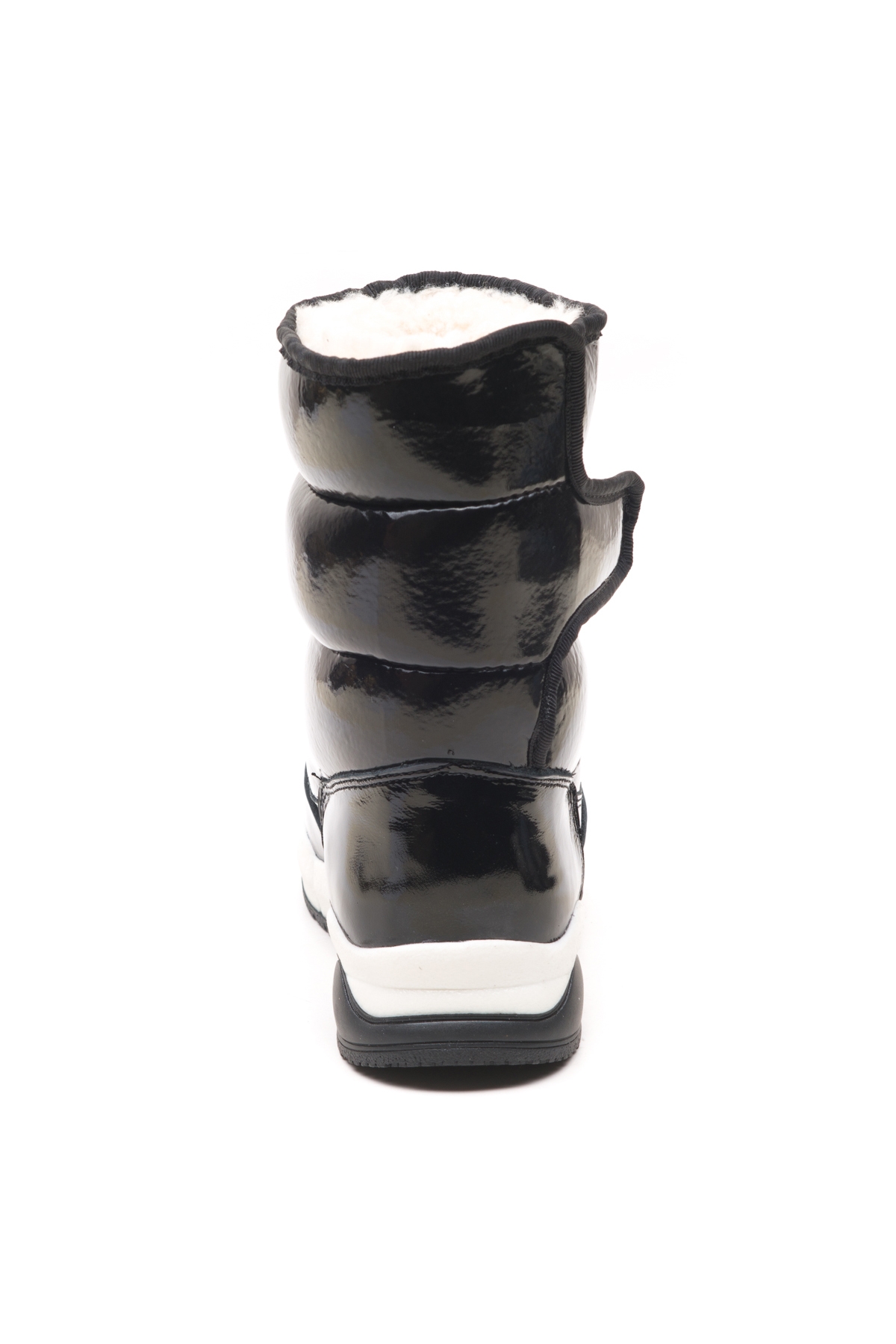 Kız Çocuk Rugan Siyah Deri Ortopedik Destekli Çocuk Bot - Görsel 4