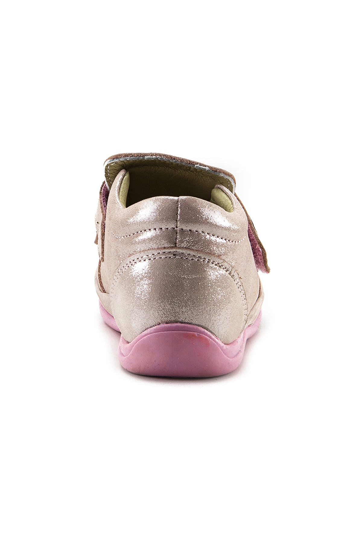 Kız Çocuk Pudra Simli Deri Ortopedik Destekli İlk Adım Bot - Görsel 6