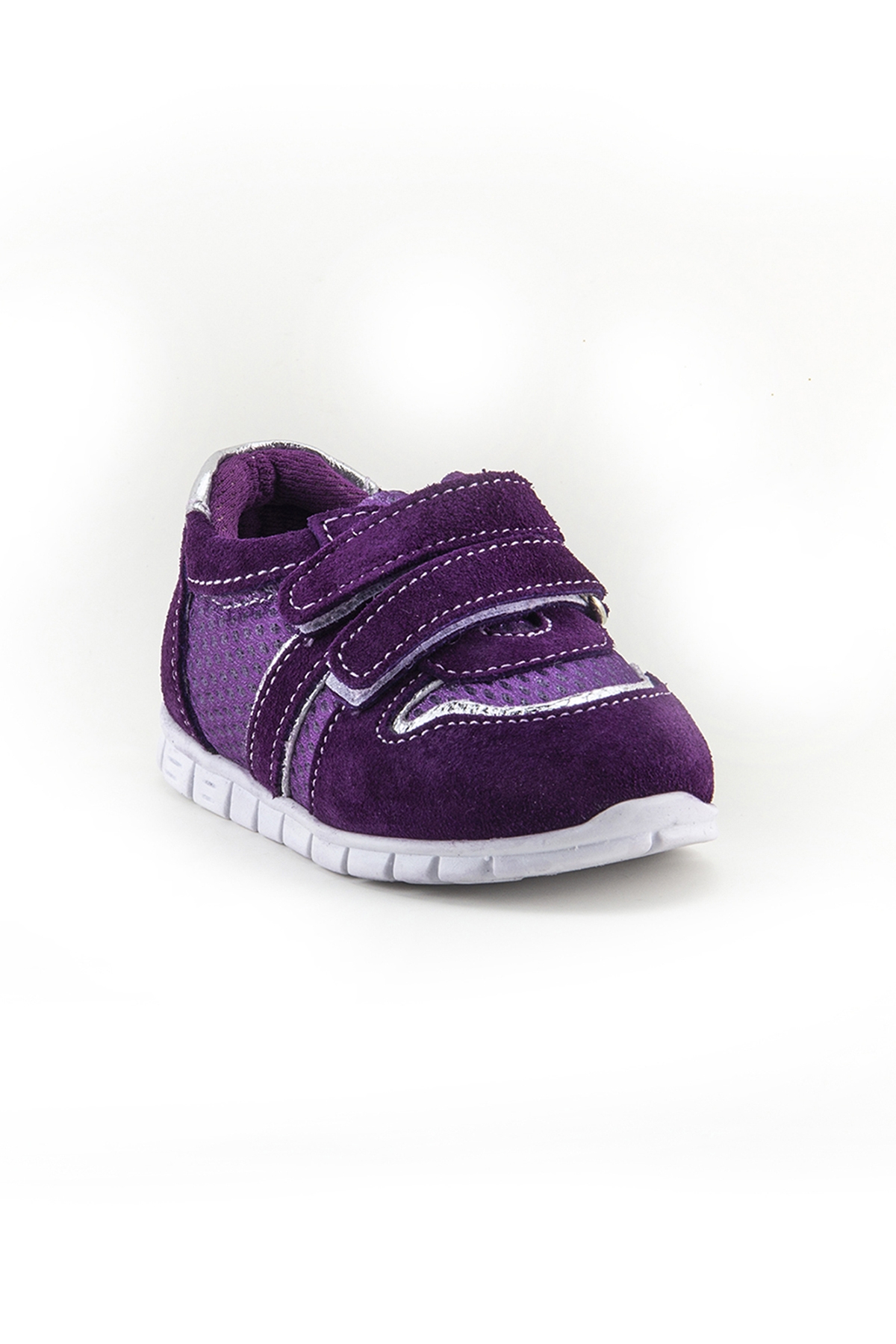 Unisex Çocuk Mürdüm Deri Ortopedik Destekli İlk Adım Ayakkabı - Görsel 3