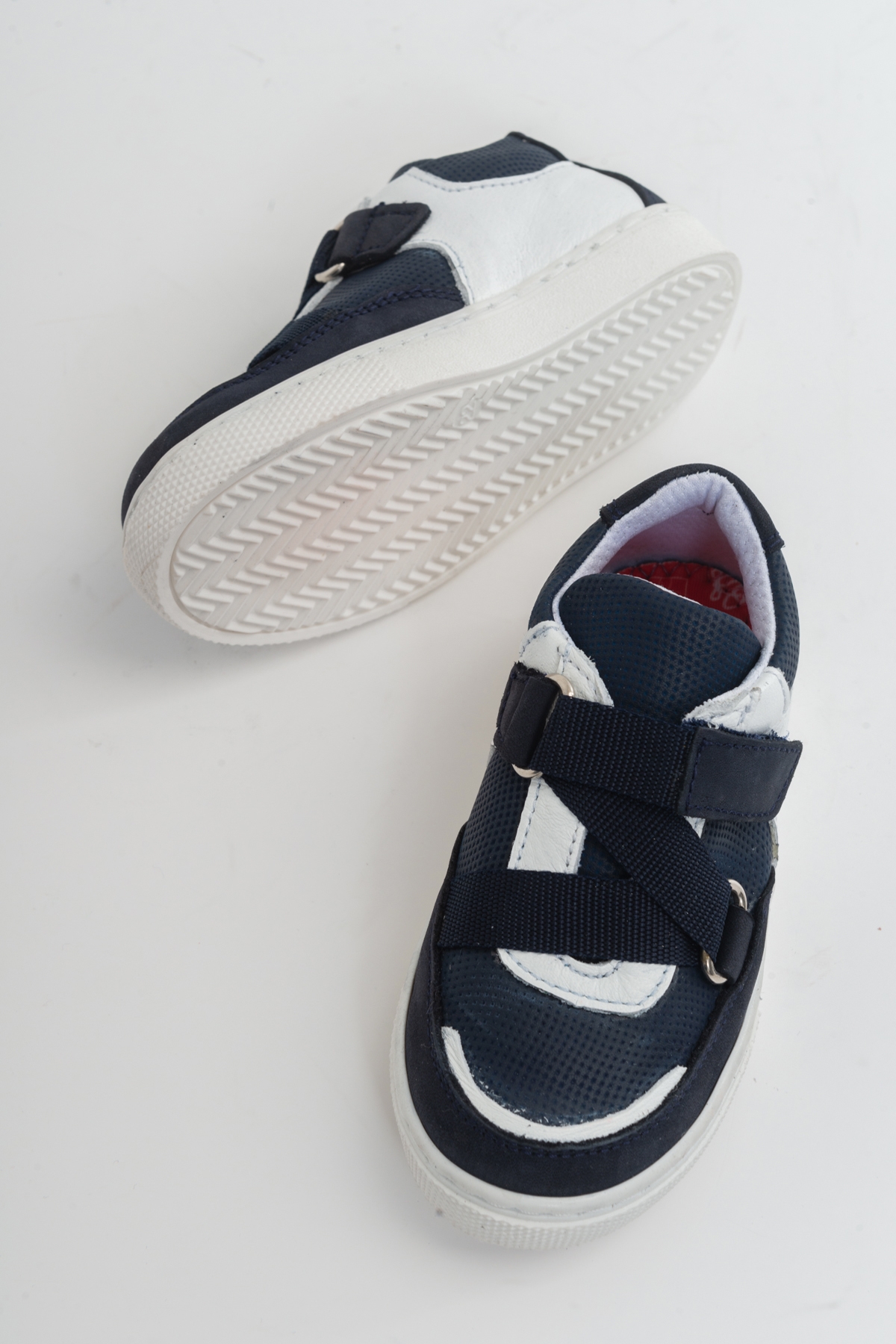 Erkek Çocuk Lacivert Deri Ortopedik Destekli Çocuk Sneaker Ayakkabı - Görsel 4